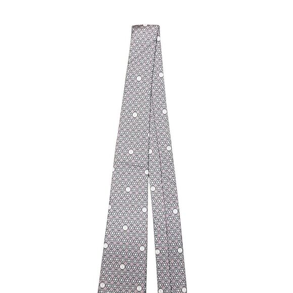 NWT Loewe Madrid Al-Andalus Pink Gray Designer Neck Tie 100% Silk Italy Made - Picture 2 of 15